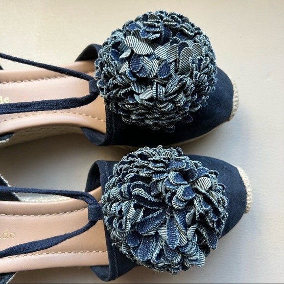 Kate Spade New York Espadrille Wedge Heeled Sandals Ankle Strap Women’s 8 New - Picture 14 of 14